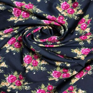 FLORAL AMERICAN CREPE FABRIC
