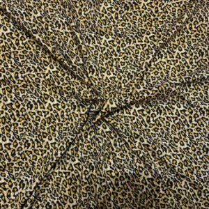 LEOPARD PRINT AMERICAN CREPE FABRIC