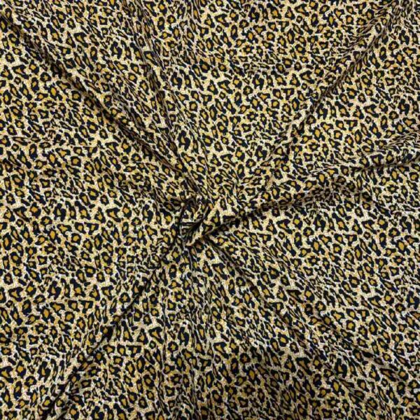 LEOPARD PRINT AMERICAN CREPE FABRIC
