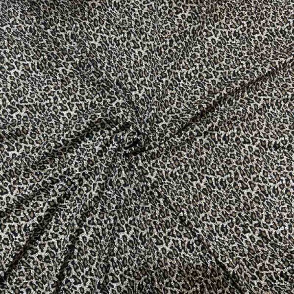 LEOPARD PRINT AMERICAN CREPE FABRIC