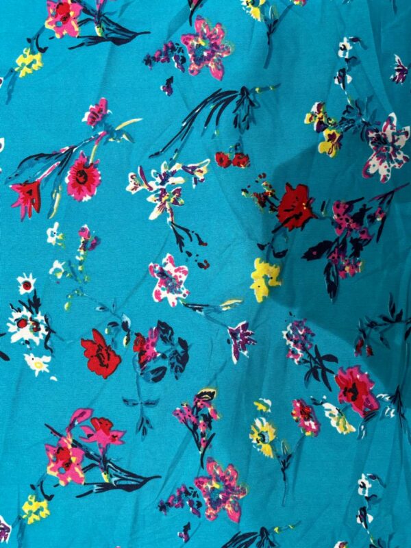 floral printed american crepe fabric