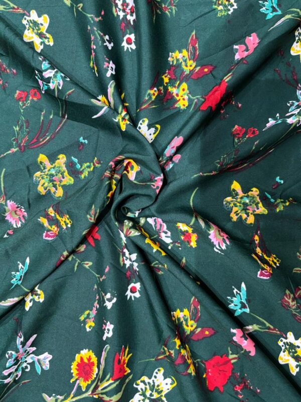 floral printed american crepe fabric