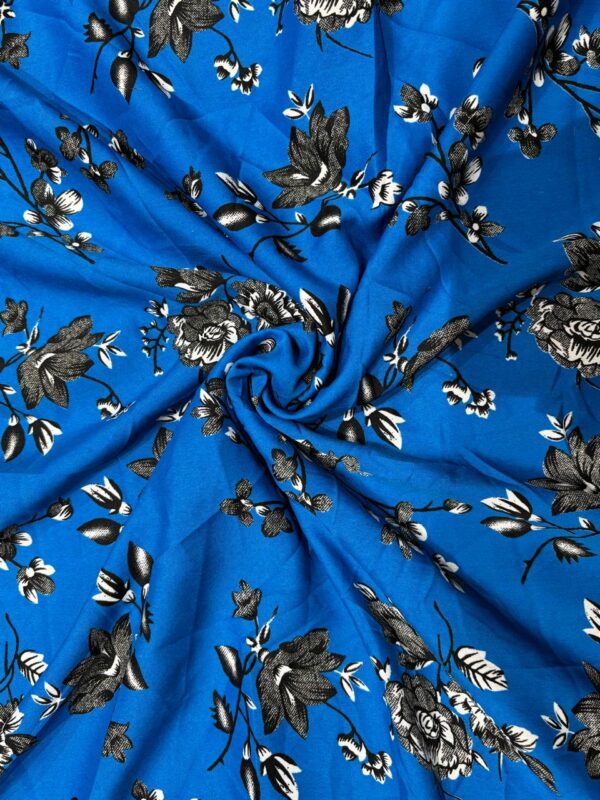 floral printed american crepe fabric