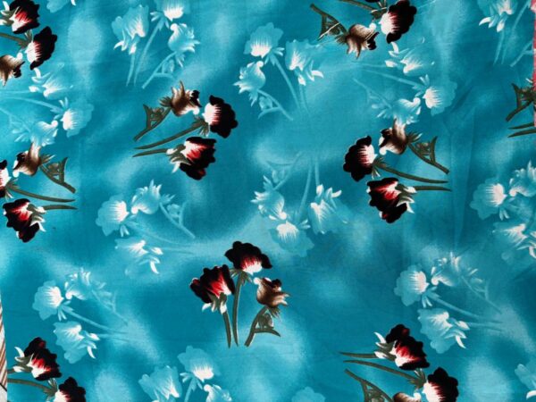 floral printed american crepe fabric