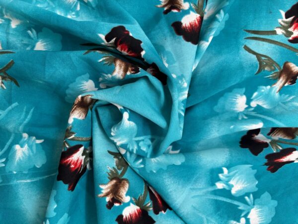 floral printed american crepe fabric