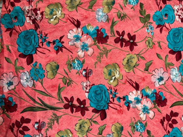 PRINTED AMERICAN CREPE FABRIC 5 METERS - Image 4