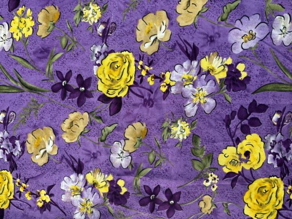 PRINTED AMERICAN CREPE FABRIC 5 METERS - Image 3